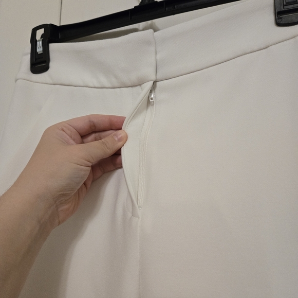 Veronica Beard Tonelli High Rise Wide Leg Trousers In White Size 4 - Picture 4 of 14